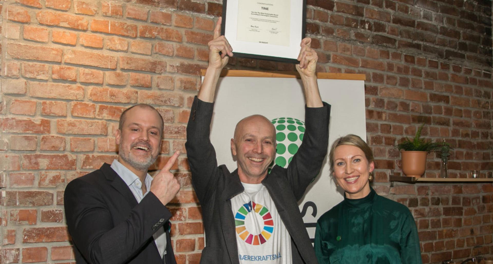 TINE Awarded “Most Sustainable Company” by Norwegian Consumers in 2019